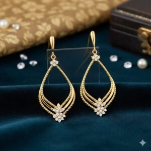 Elegant Golden Teardrop Earrings