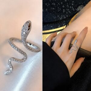 sparkling snake ring
